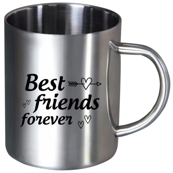 Nerezový hrnek Best friends forever #1