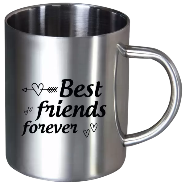 Nerezový hrnček Best friends forever #2