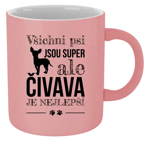 Metalický hrnek Čivava je nejlepší