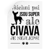 Samolepka Čivava je nejlepší