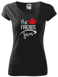 Dámské tričko Malfini Pure Best friends forever srdce #1