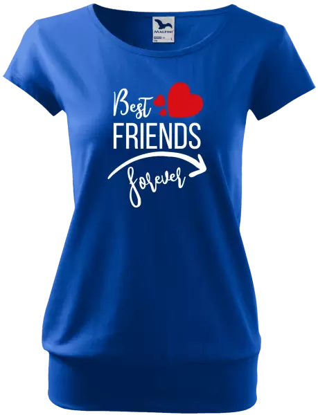 Dámské tričko Best friends forever srdce #1