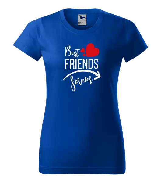 Dámské tričko Best friends forever srdce #1
