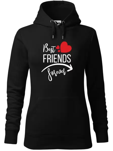 Dámská mikina Best friends forever srdce #1