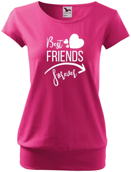 Dámské tričko Best friends forever srdce #1