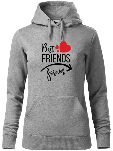 Dámská mikina Best friends forever srdce #1