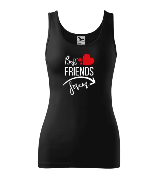 Dámské tílko Best friends forever srdce #1