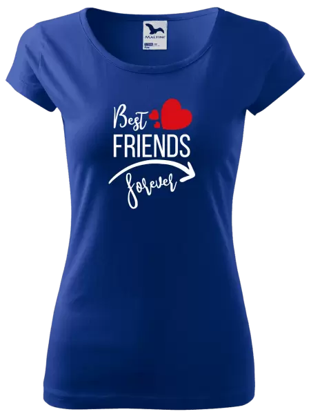 Dámské tričko Best friends forever srdce #1
