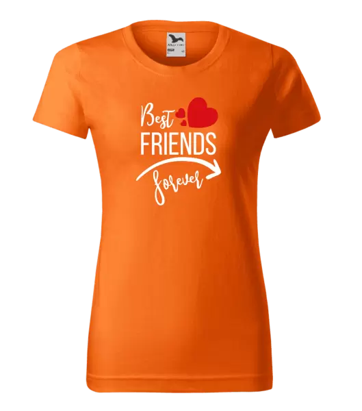 Dámské tričko Best friends forever srdce #1