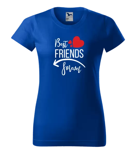 Dámské tričko Best friends forever srdce #2