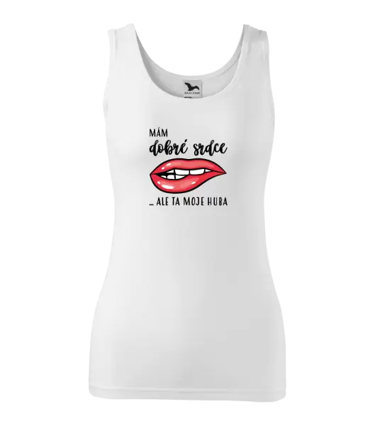 Dámské tílko Mám dobré srdce, ale ta moje huba