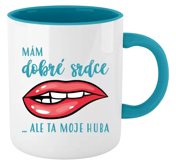 Hrnek Mám dobré srdce, ale ta moje huba