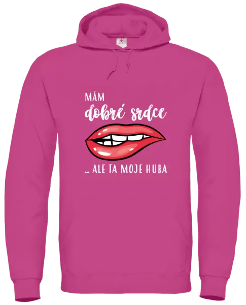 Dámská mikina Mám dobré srdce, ale ta moje huba