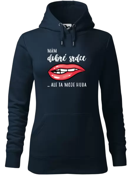 Dámská mikina Mám dobré srdce, ale ta moje huba