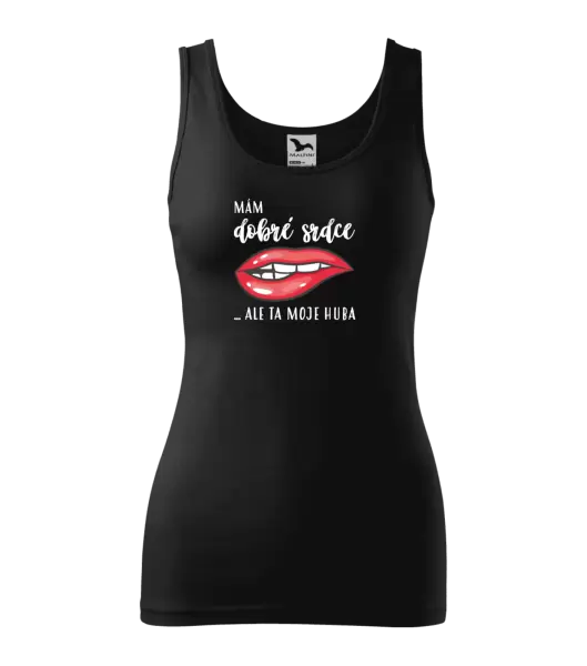 Dámské tílko Mám dobré srdce, ale ta moje huba