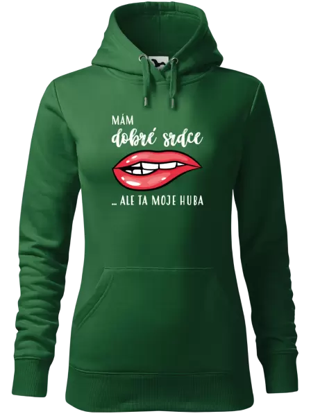 Dámská mikina Mám dobré srdce, ale ta moje huba
