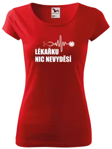 Dámské tričko Malfini Pure Lékařku nic nevyděsí