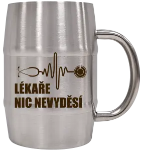 Nerezový chladicí půllitr Lékaře nic nevyděsí