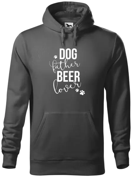Pánská mikina Dog father, beer lover