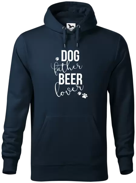 Pánská mikina Dog father, beer lover