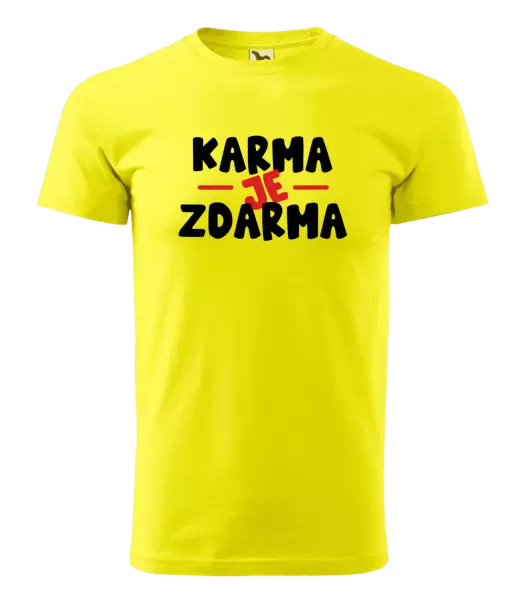 Pánské tričko Karma je zdarma