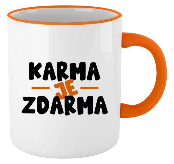 Hrnek Karma je zdarma