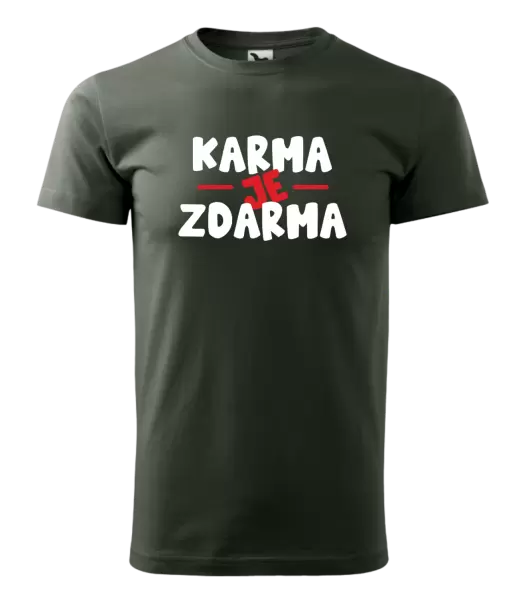 Pánské tričko Karma je zdarma
