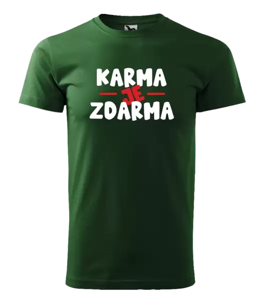 Pánské tričko Karma je zdarma