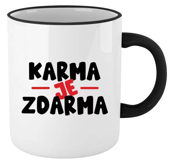 Hrnek Karma je zdarma
