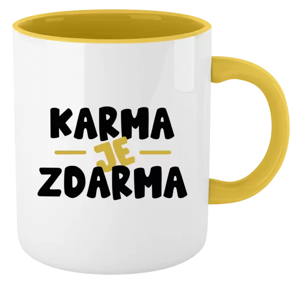 Hrnek Karma je zdarma