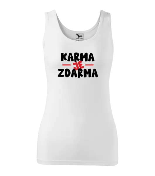 Dámské tílko Karma je zdarma