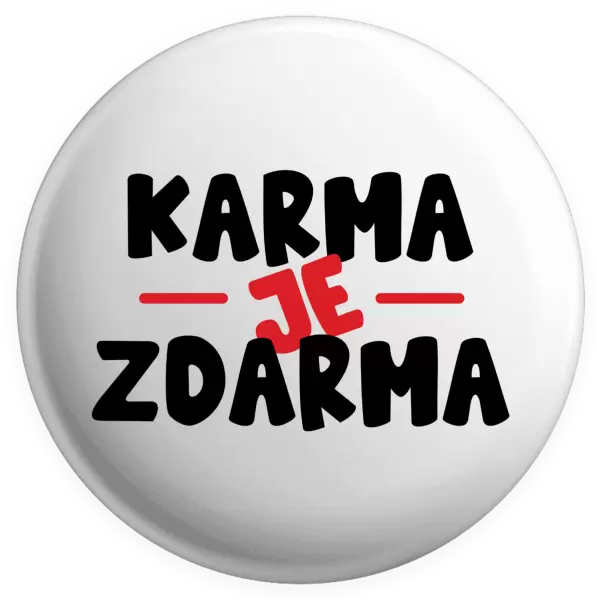 Placka Karma je zdarma