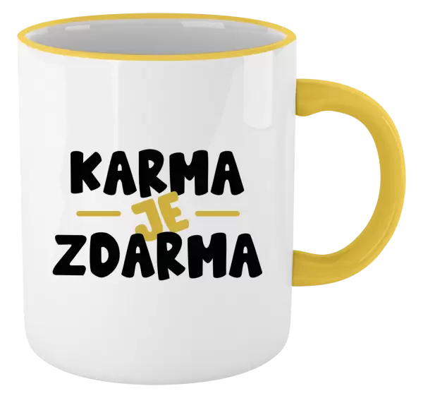 Hrnek Karma je zdarma