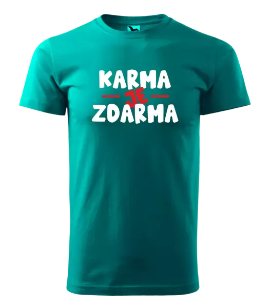 Pánské tričko Karma je zdarma
