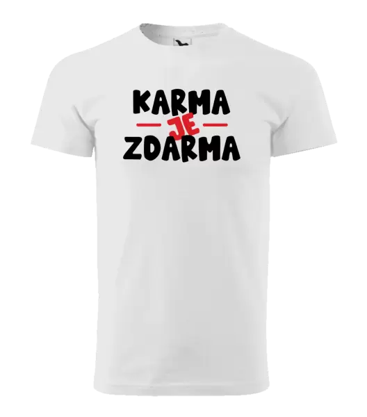 Pánské tričko Karma je zdarma