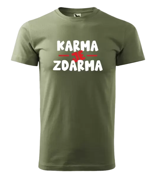 Pánské tričko Karma je zdarma