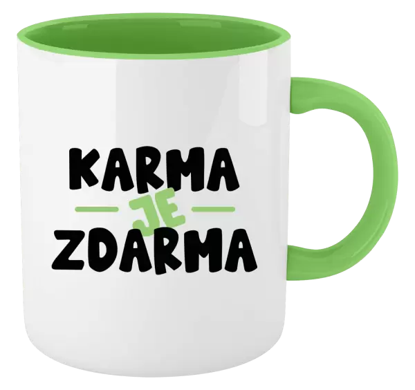 Hrnek Karma je zdarma