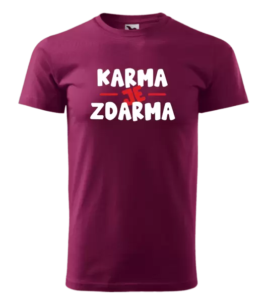 Pánské tričko Karma je zdarma