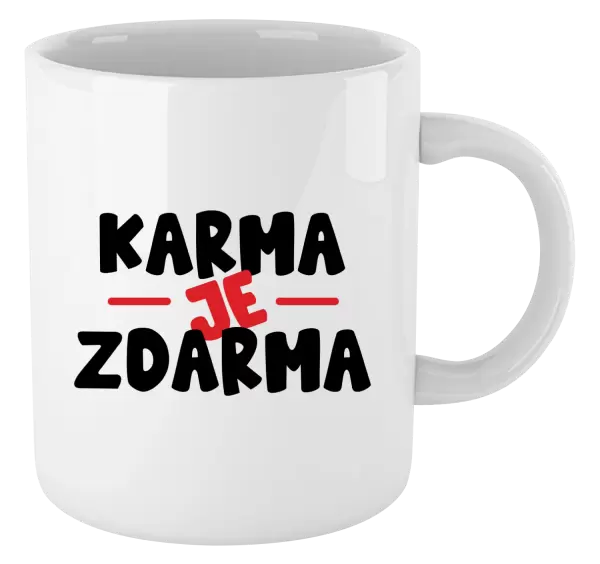 Hrnek Karma je zdarma