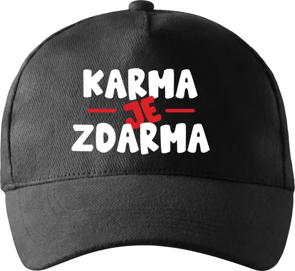 Kšiltovka Karma je zdarma