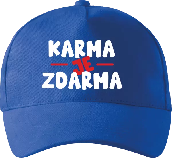 Kšiltovka Karma je zdarma