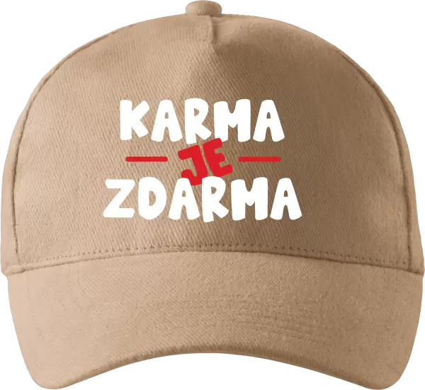 Kšiltovka Karma je zdarma