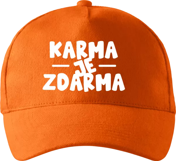 Kšiltovka Karma je zdarma