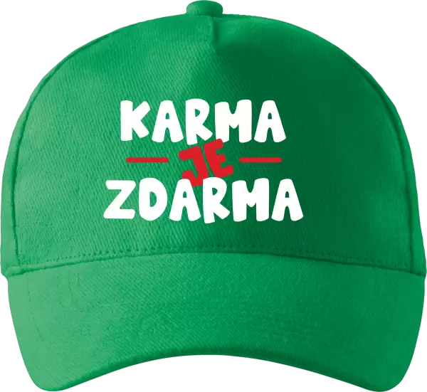 Kšiltovka Karma je zdarma