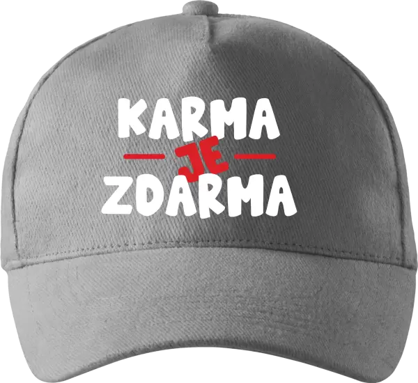 Kšiltovka Karma je zdarma