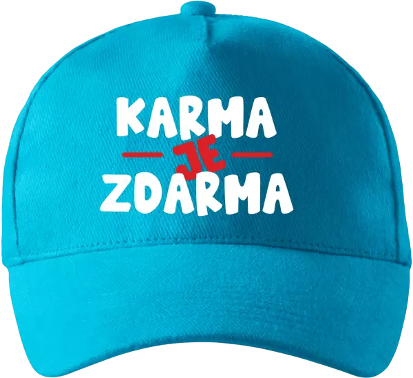 Kšiltovka Karma je zdarma