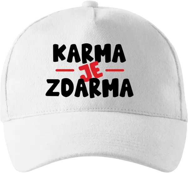 Kšiltovka Karma je zdarma