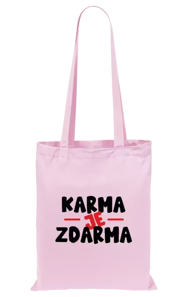 Látková taška Karma je zdarma