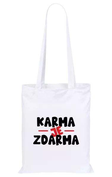 Látková taška Karma je zdarma