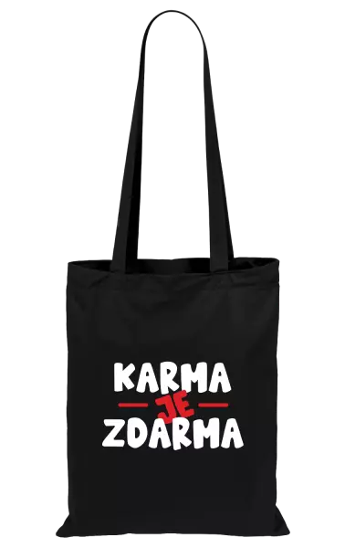 Látková taška Karma je zdarma